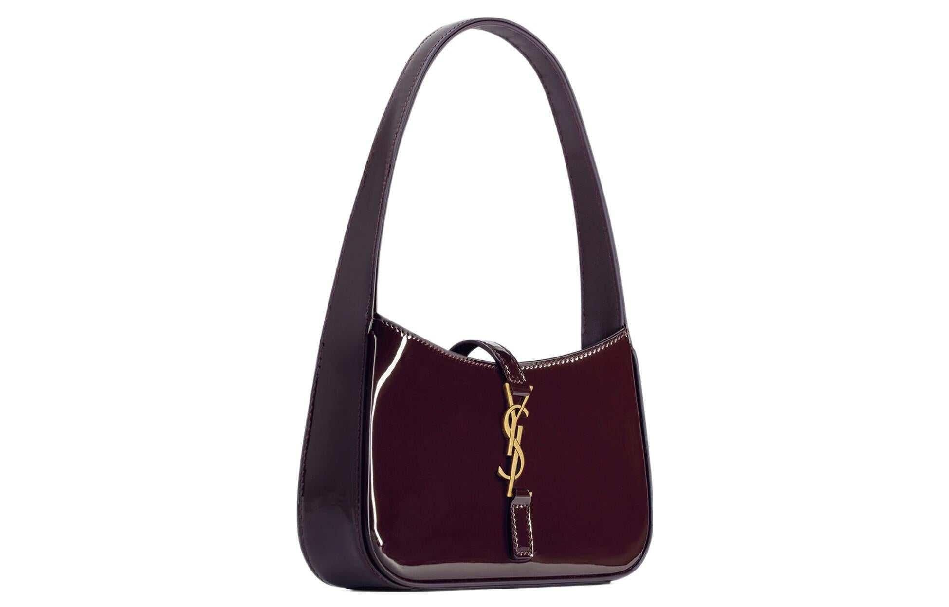 حقيبة Shoulder Bag من Saint Laurent لون Burgundy.