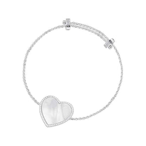 apm monaco pearl love  925 silver bracelet.