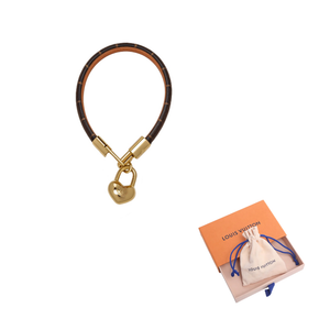 LOUIS VUITTON Crazy In Lock Canvas Bracelet Women's.