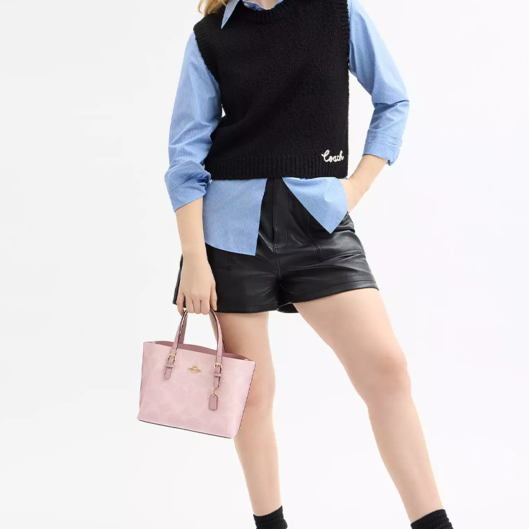 COACH Mollie  Tote Bag 25 Fatty Pink.