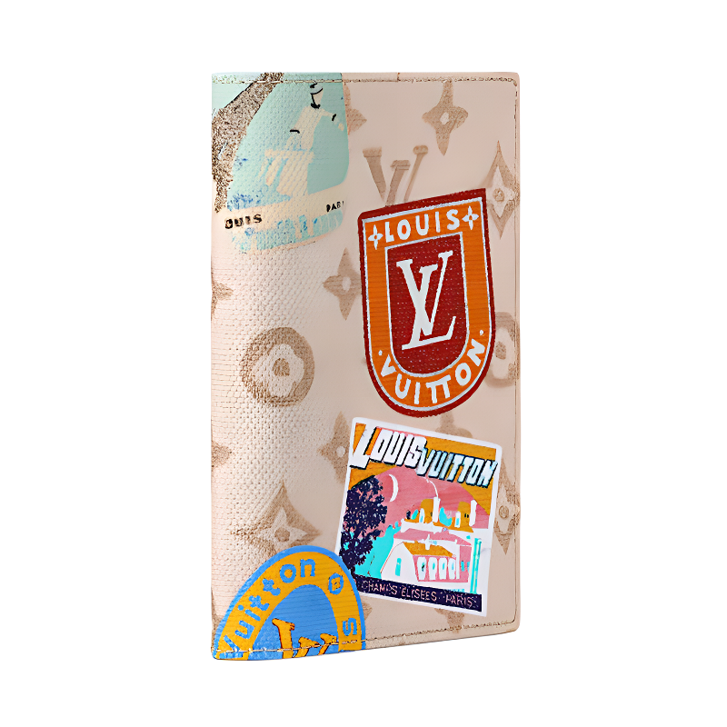 محفظة جواز سفر Louis Vuitton بتصميم World Tour.