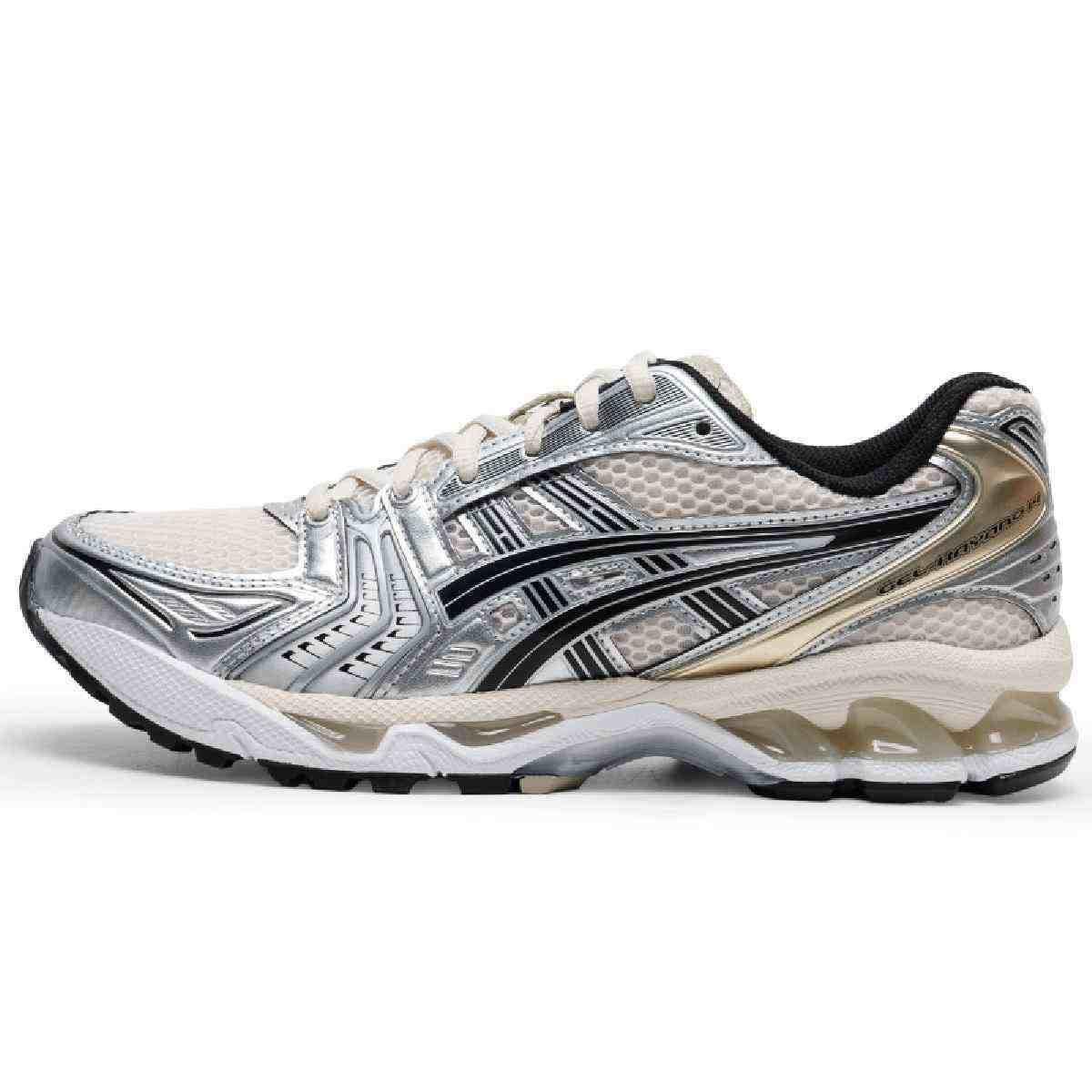 حذاء رياضي ASICS GEL-KAYANO 14 بلون فضي Birch Pure Silver.