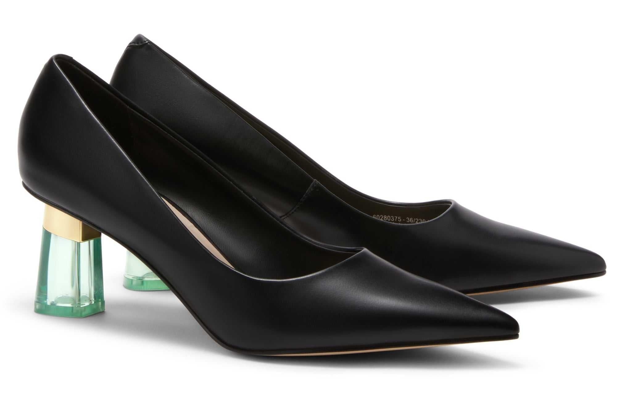 حذاء Pumps نسائي مدبب بكعب شفاف CHARLES & KEITH.