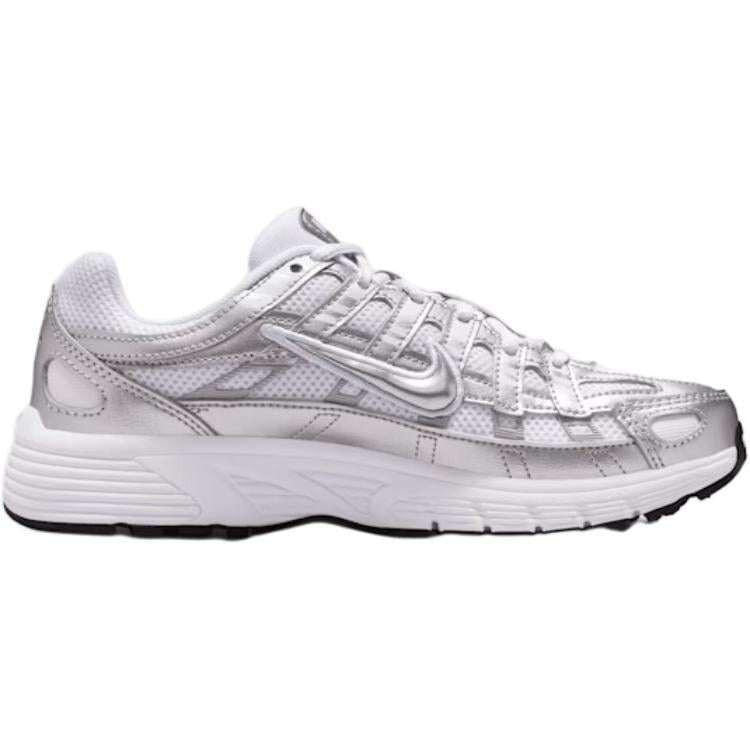 Nike P-6000 Comfortable  Silver Gray White.