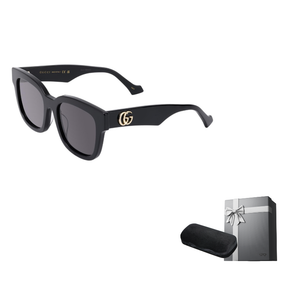 نظارات Gucci شمسية Square سوداء بإطار كلاسيكي فاخر.
