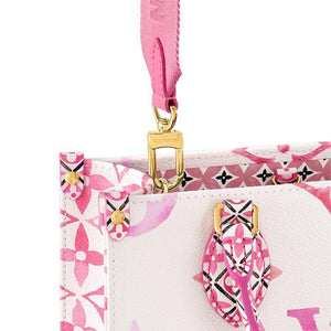 حقيبة Louis Vuitton Onthego PM فاخرة باللون الوردي Monogram.