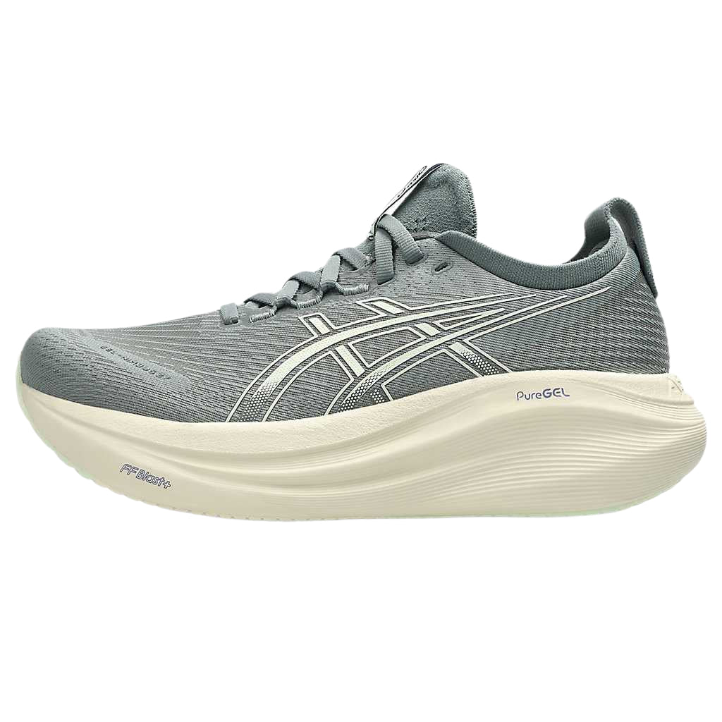 حذاء رياضي Asics طراز Nimbus 26 بتقنية PureGEL لون رمادي