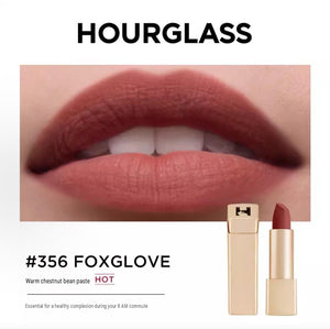 Hourglass light mist gold rabbit lipstick + small gold tube mouth red makeup set