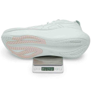 حذاء جري ASICS Gel-Nimbus 27 مريح بلون Pure Aqua.