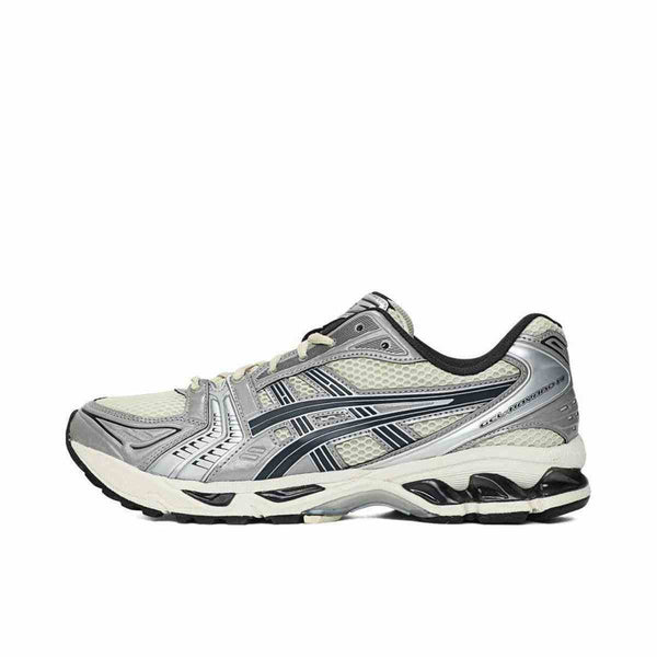 ASICS | GEL-KAYANO 14، أسكس، حذاء رياضي، فضي رمادي، كاجوال، للجنسين، شبابي - رفعة