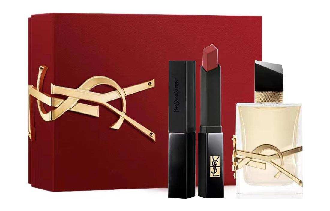 YSL Saint Laurent Long-lasting Lipstick Gift Box (Set of 2).