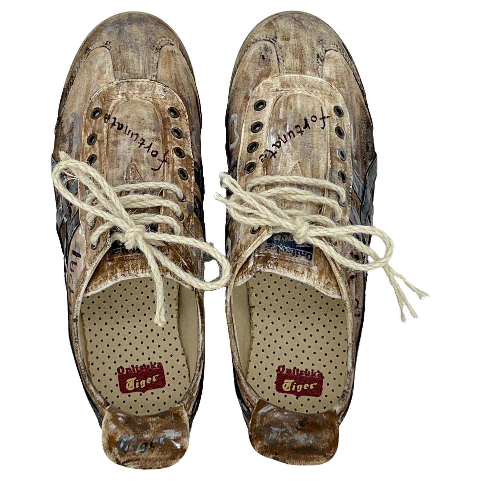 [Custom Sneakers] Onitsuka Tiger MEXICO 66 Hand-Painted Brown.