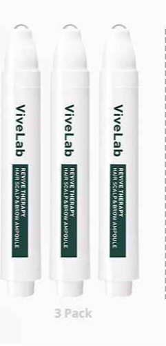 vivelab scalp care serum 3-pack for hair and scalp therapy