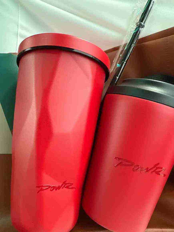 red thermal mug  with ergonomic design and direct shipping from factory