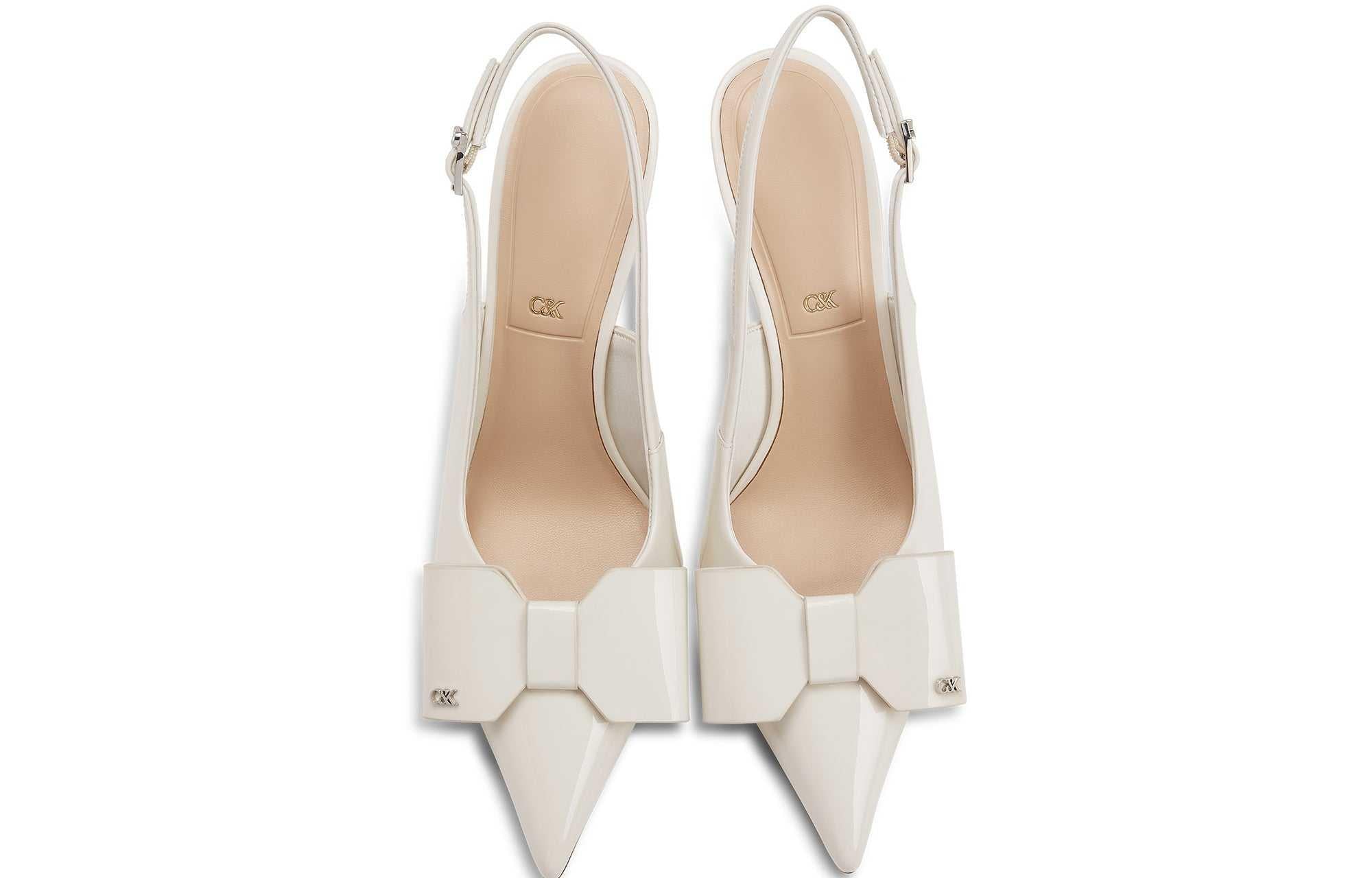 Charles & Keith High Heel | 🎀 حذاء الفيونكة الأنيق بكعب 10سم ✨.