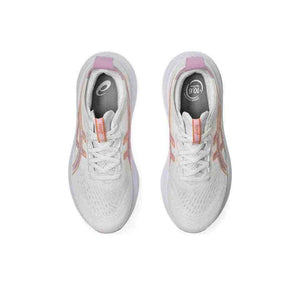 حذاء للجري ASICS بتقنية PureGEL مريح لون أبيض وبرتقالي.