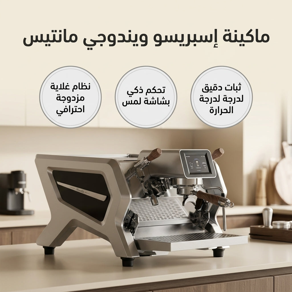 ماكينة قهوة Wendougee Mantis تجارية بشاشة لمس احترافية