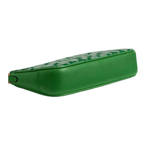 COACH x BRAIN DEAD collaboration Plaza 21 zipper seal fabric leather single shoulder bag small women's green