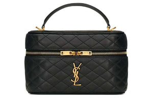 SAINT LAURENT GABY black سان لوران حقيبة مستحضرات تجميل غابي جلد ماعز.