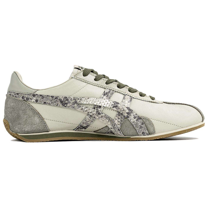 حذاء أونيتسوكا تايغر أونيزوكا بتصميم أخضر فاتح ونمط جلد ثعبان للراحة والأناقة اليومية