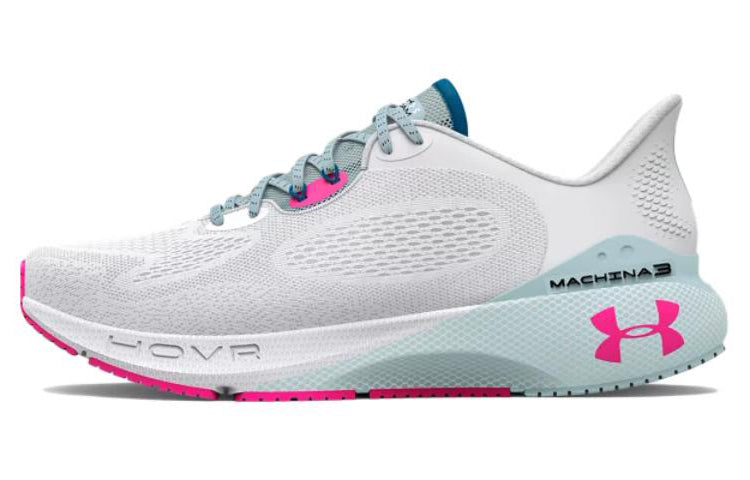 حذاء رياضي Under Armour HOVR Machina 3 باللون الأبيض والوردي
