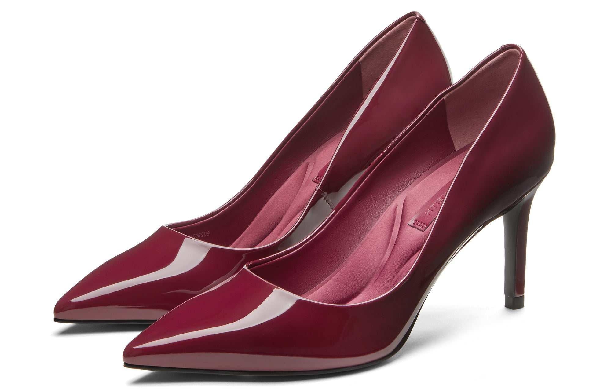حذاء نسائي High Heels بمقدمة مدببة وجلد لامع CHARLES & KEITH.