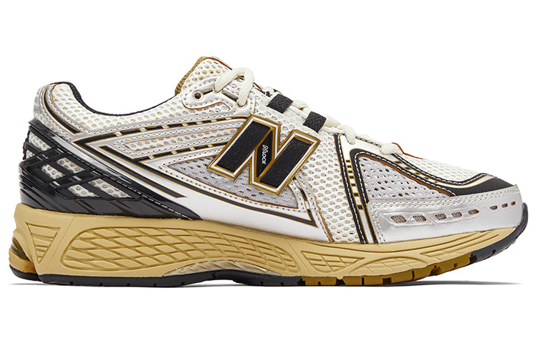New Balance NB 1906R vintage trendy comfortable low-top casual running shoes, unisex, black and silver