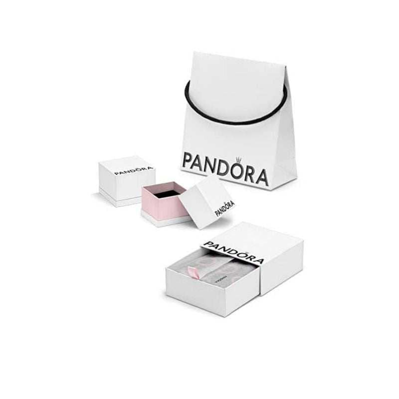 Pandora خاتم ملكي فاخر بتصميم تاج من فضة 925 مع أحجار لامعة.
