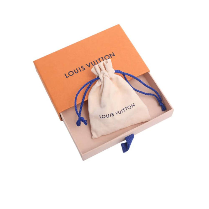 LOUIS VUITTON embossed monogram embellished with metal bracelet women's gold