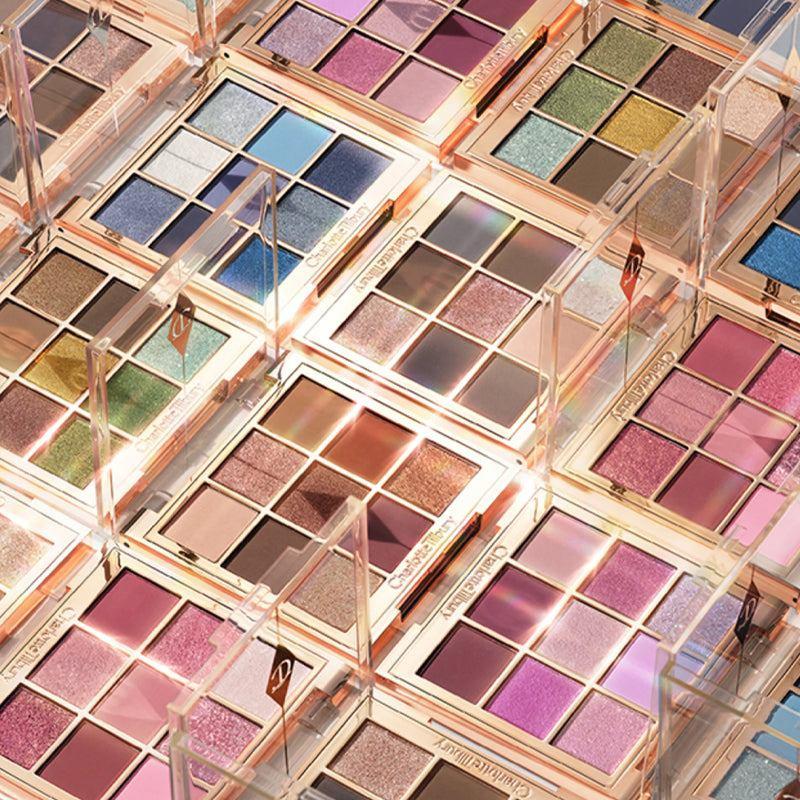 لوحة ظلال عيون Charlotte Tilbury بـ 9 ألوان مخملية ولامعة.