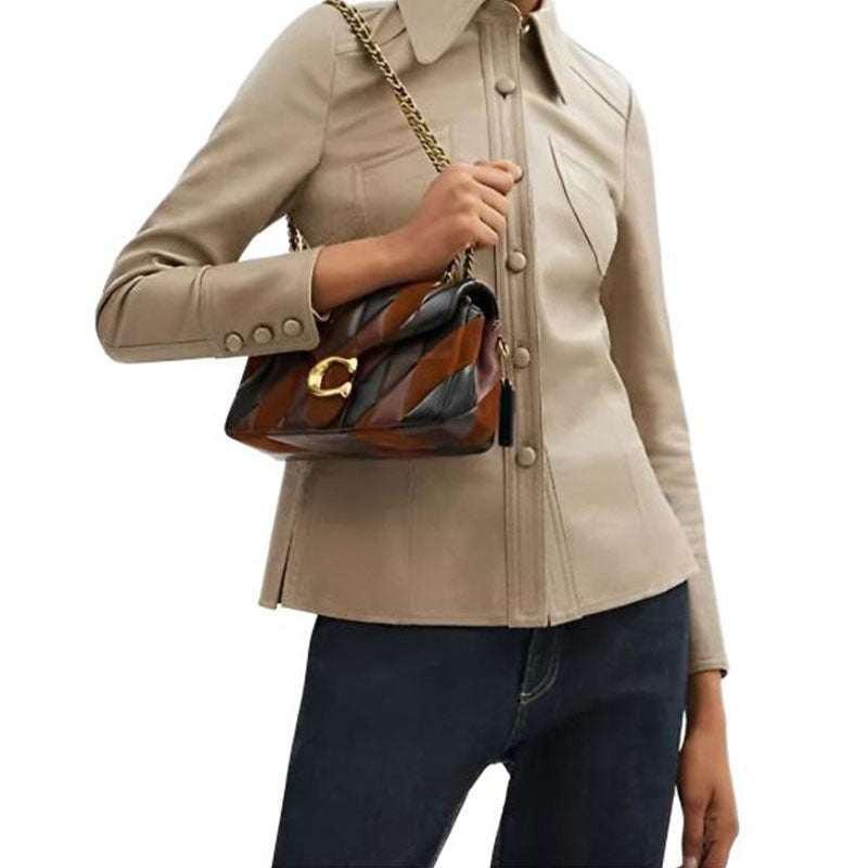 COACH Tabby 20 Maple Dark Brown.