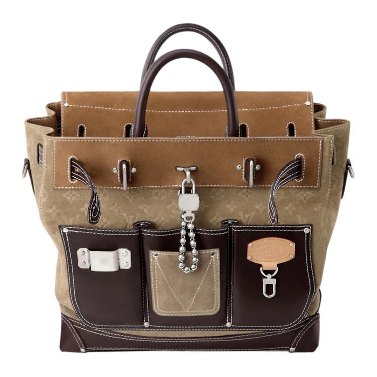 أصلي 100% حقيبة كتف Louis Vuitton شامواه بني