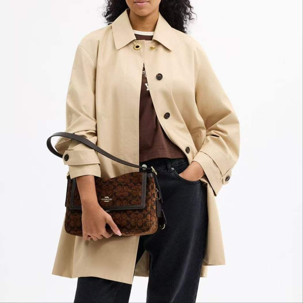 COACH Etta 29  Truffle Brown حقيبة.