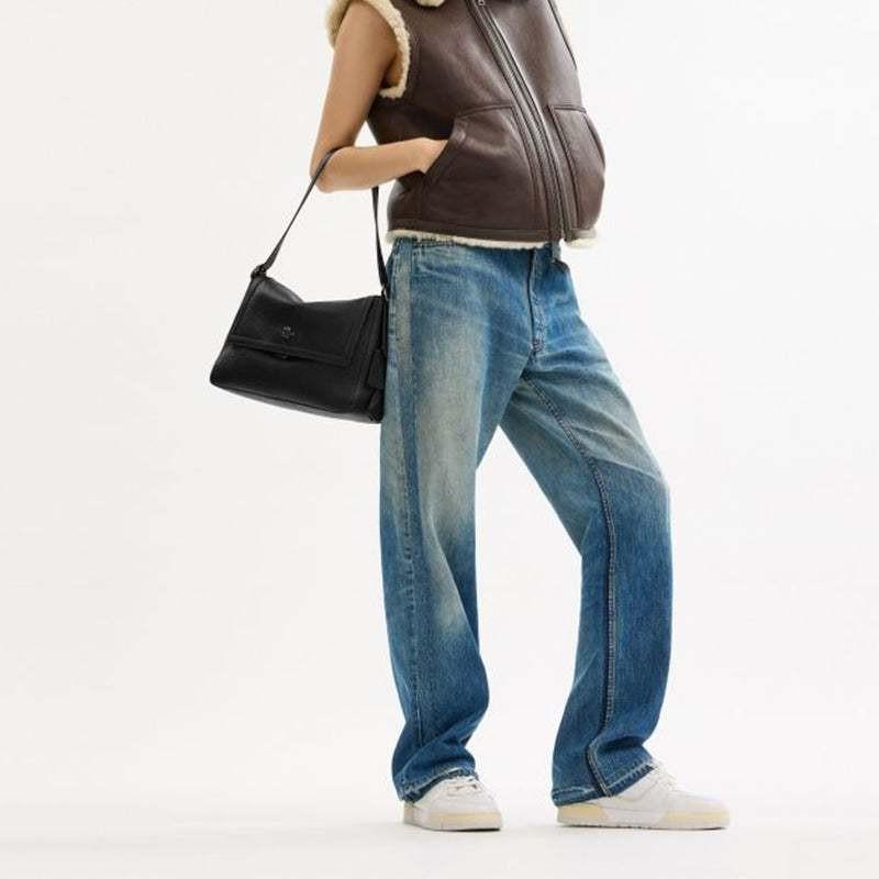COACH Etta 29 Shoulder Bag Large Black.