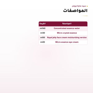 سيت عناية جيرلان بخلاصة الأوركيد الملكية مع مواصفات السعات بالملليلتر، لقطة 2