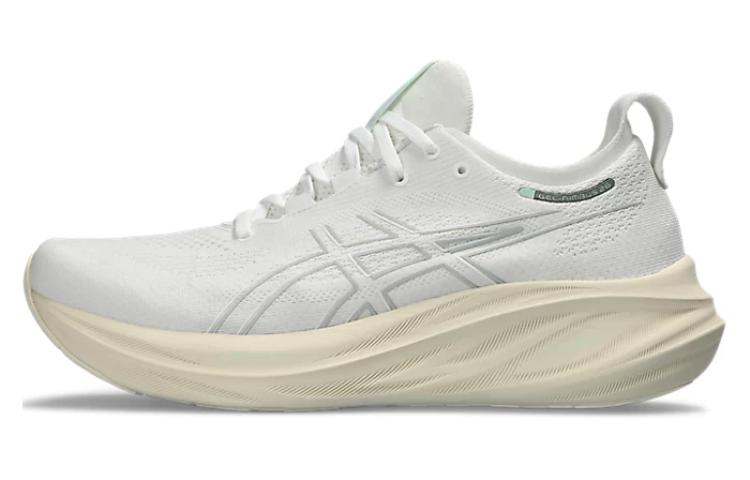 حذاء جري ASICS Gel-Nimbus 26 لون أبيض مريح جداً للقدم