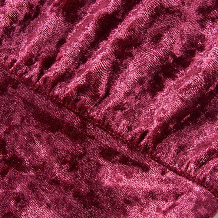 Luxury velvet fabric of Juicy Couture blouse in rich color.