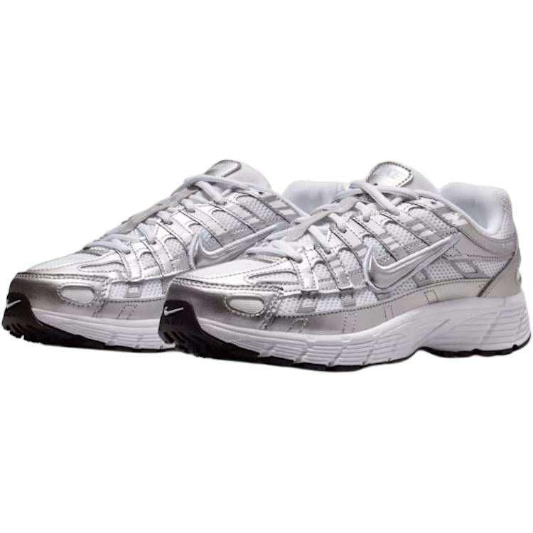 Nike P-6000 Comfortable  Silver Gray White.