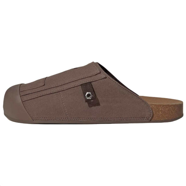 adidas originals Adimule SLIDES Versatile and comfortable rubber sole anti-abrasion toe slippers unisex Deep earth brown