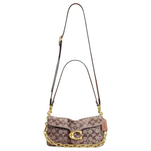 Coach Tabby 26 |👜✨ حقيبة كاجوال فاخرة مع تفاصيل الكريستال والنابا.