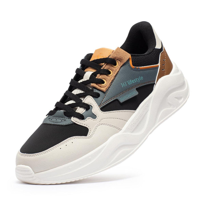 Lightweight retro fall winter men's sneakers with leather upper, 361° style.