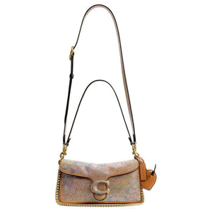 حقيبة Coach Shoulder Bag مرصعة بالكريستال اللامع.