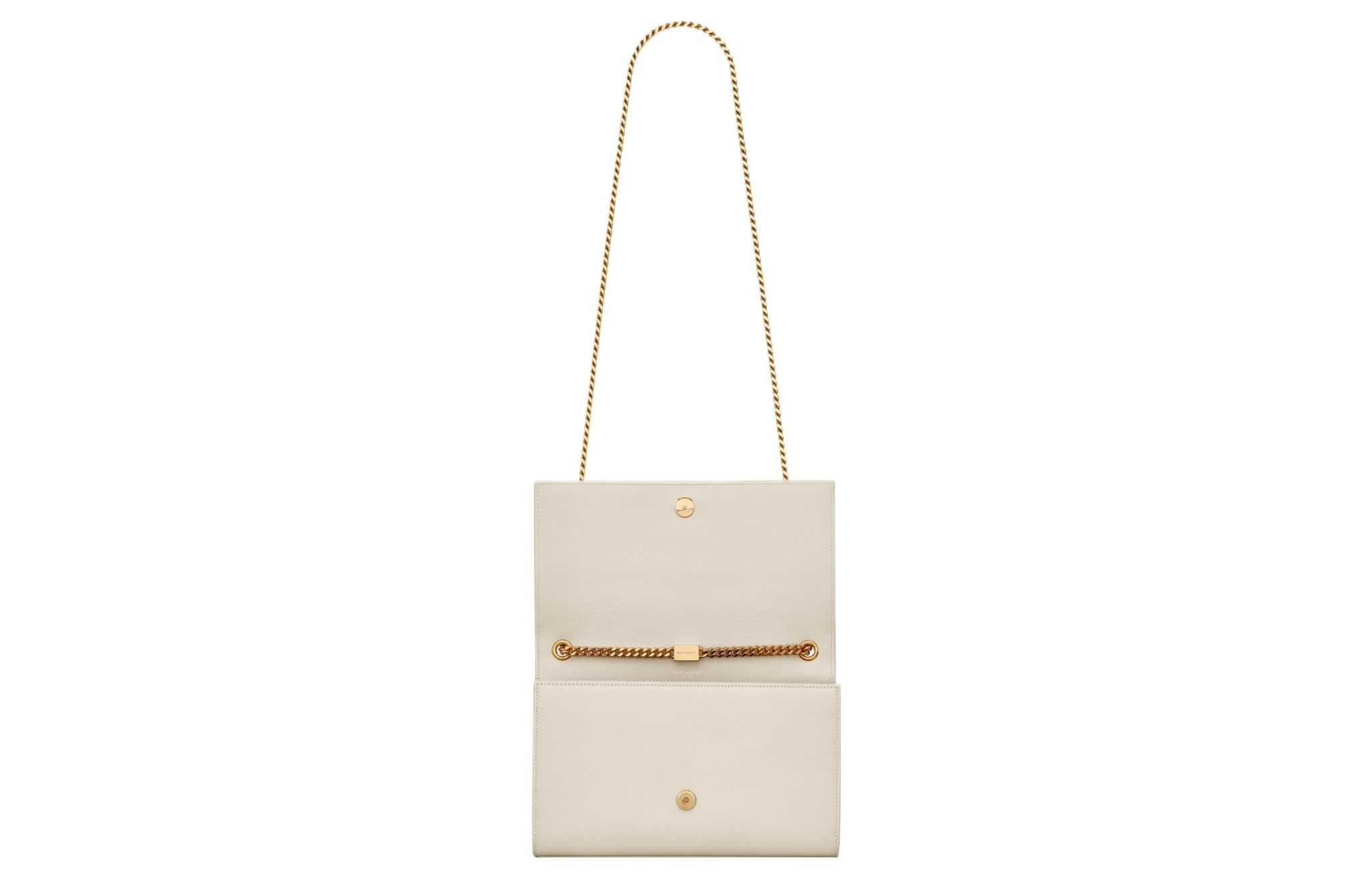 SAINT LAURENT YSL Kate  Medium White.