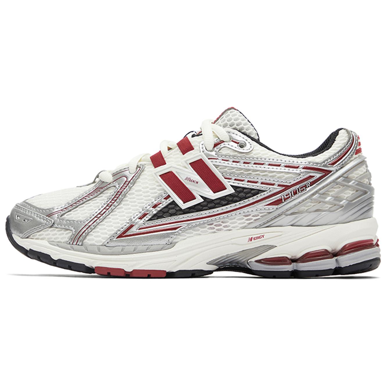 حذاء New Balance 1906R رياضي مريح بلون أبيض وعنابي