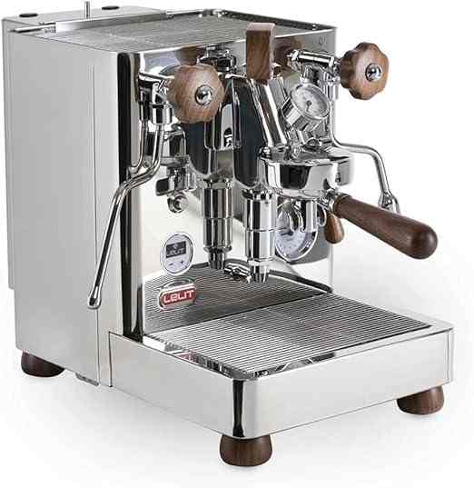 Lelit Bianca V3 espresso machine with dual boilers and stainless steel design.