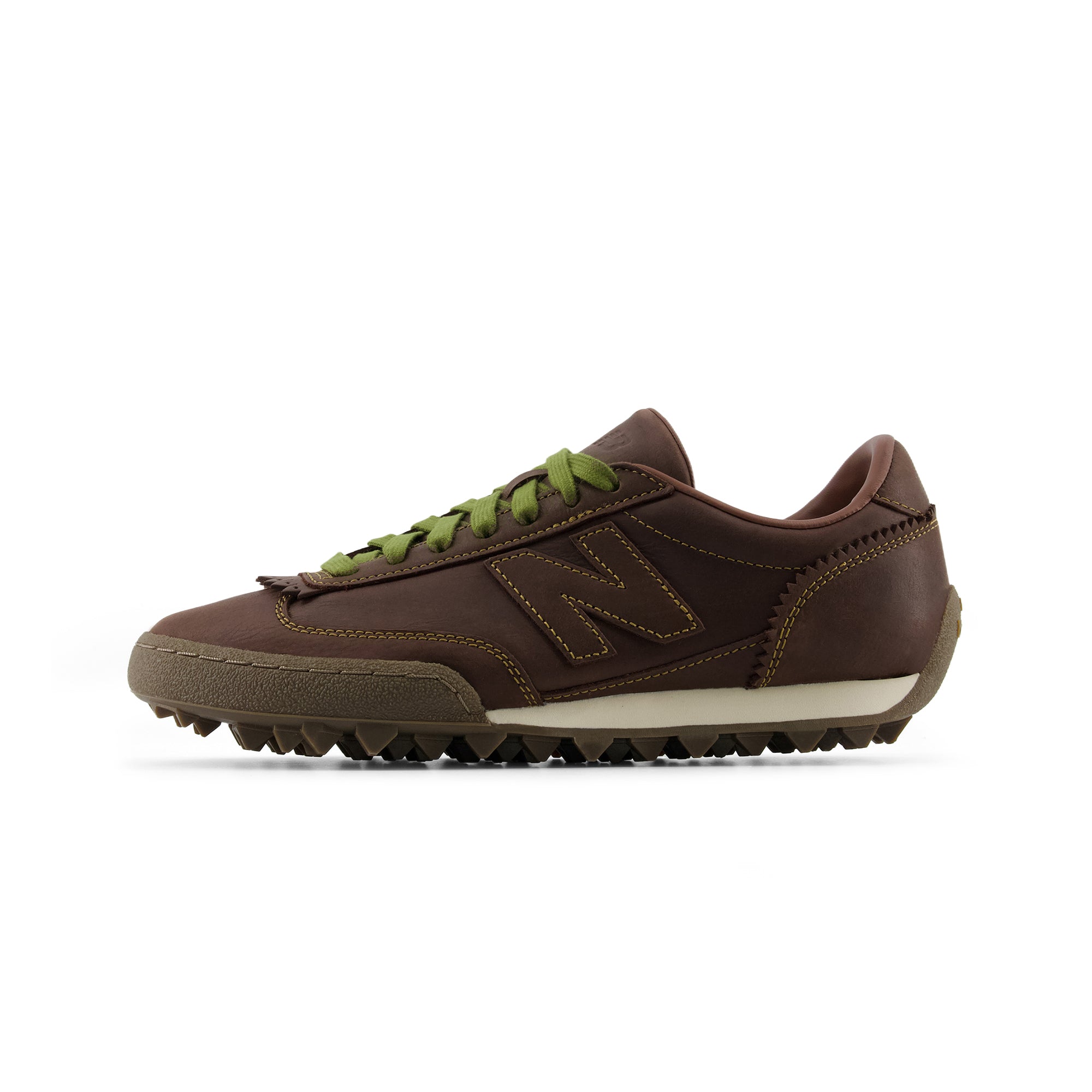حذاء New Balance بني من الجلد حذاء رياضي مريح