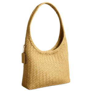 COACH Brooklyn 28 Letter Logo Magnetic Closure Cowhide Handbag Small Women's Vanilla White