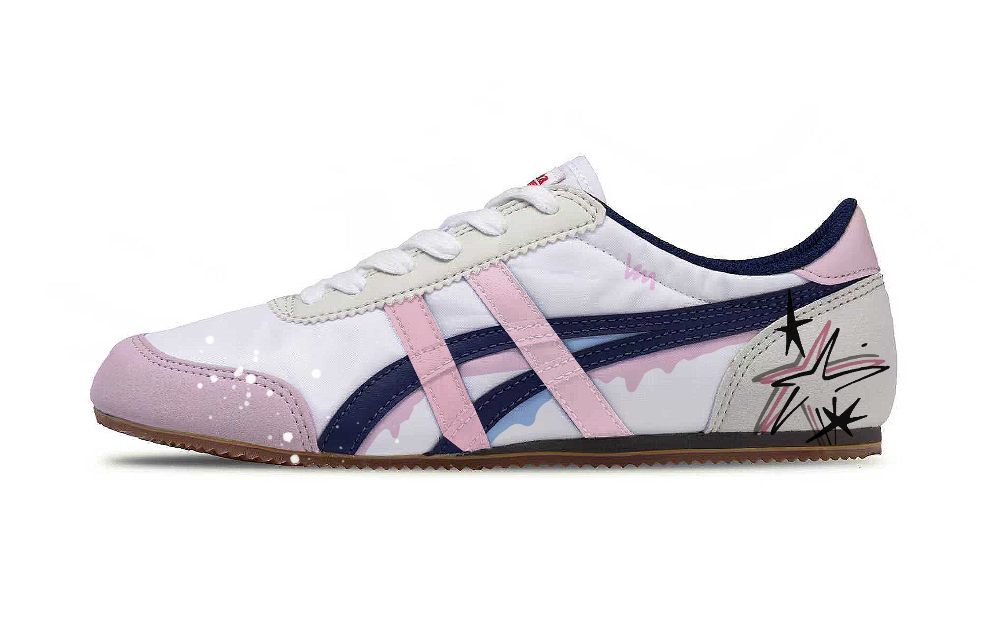 onitsuka tiger mexico 66 Leather Pink.