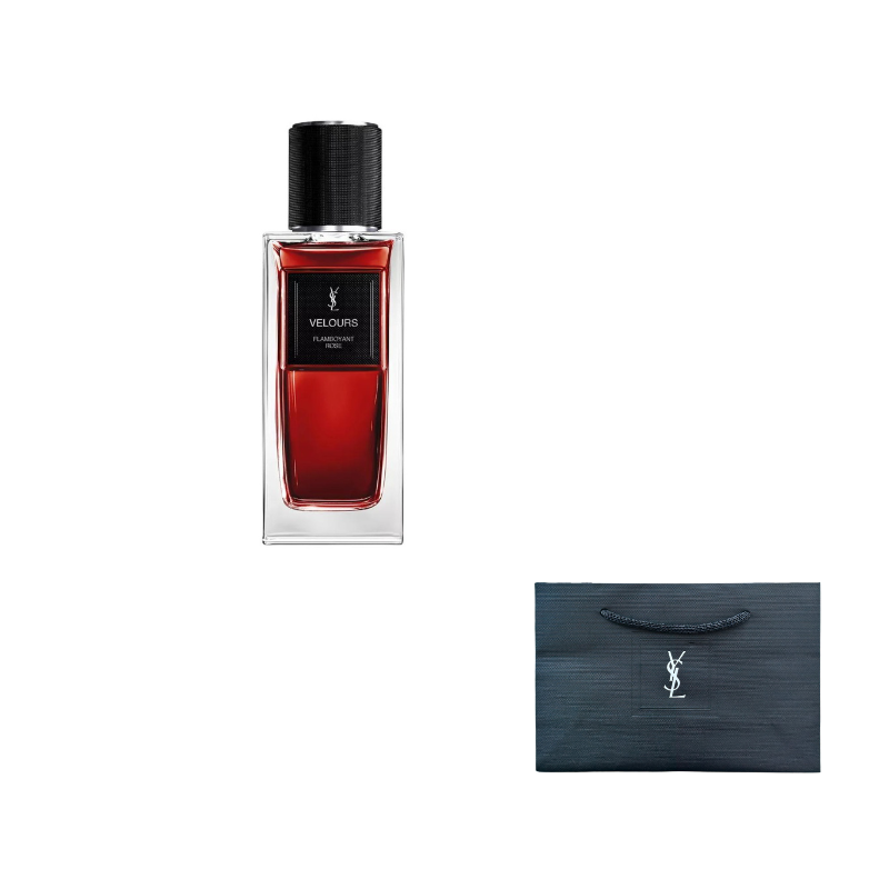 عطر سان لوران مع حقيبة العلامة