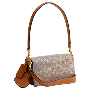 COACH Tabby 20 Gold Hardware Accessories Cowhide Single Shoulder Bag Small Women's Purple